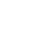 Texas View logo. White Texas state outline with a longhorn and star. Texas View logo. White Texas state outline with a longhorn and star.