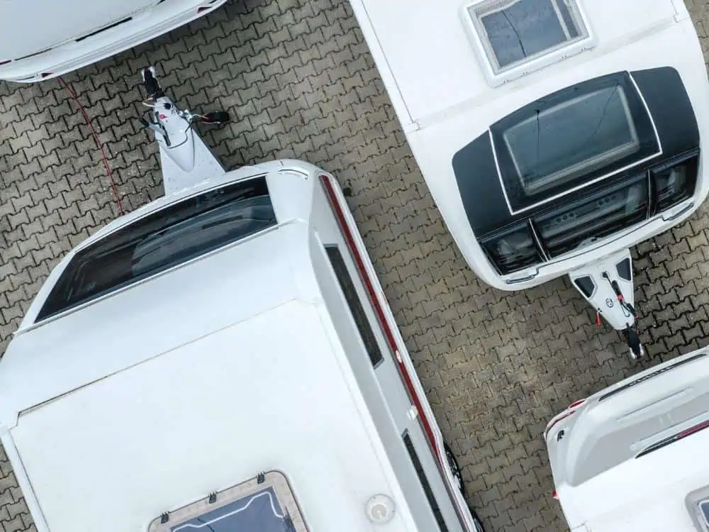 Travel Trailers From Above