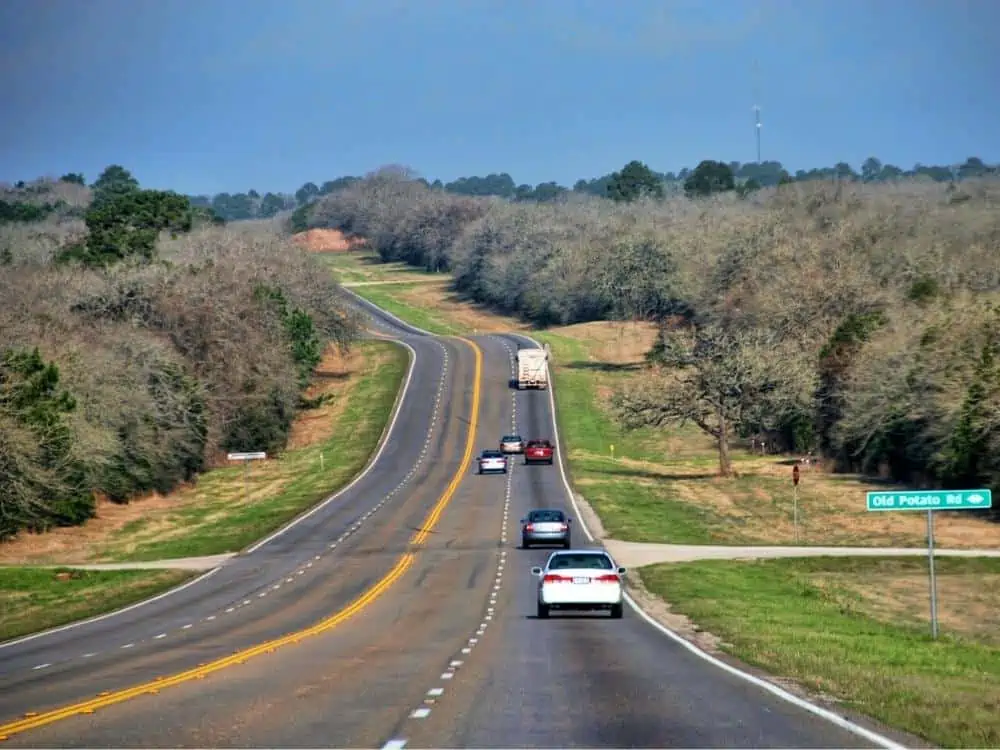 Detail of a Texas Road - Texas View
