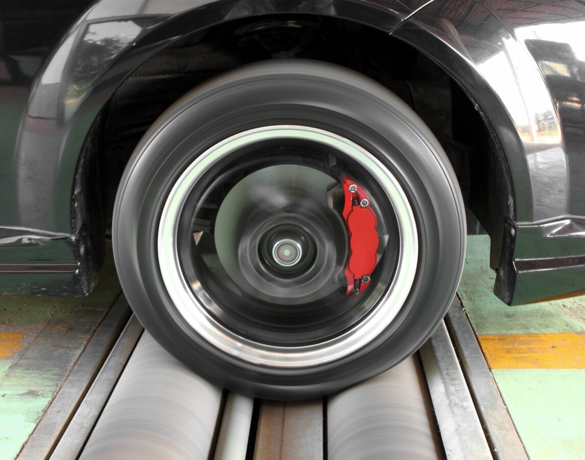 Brake testing system of a car - Texas View