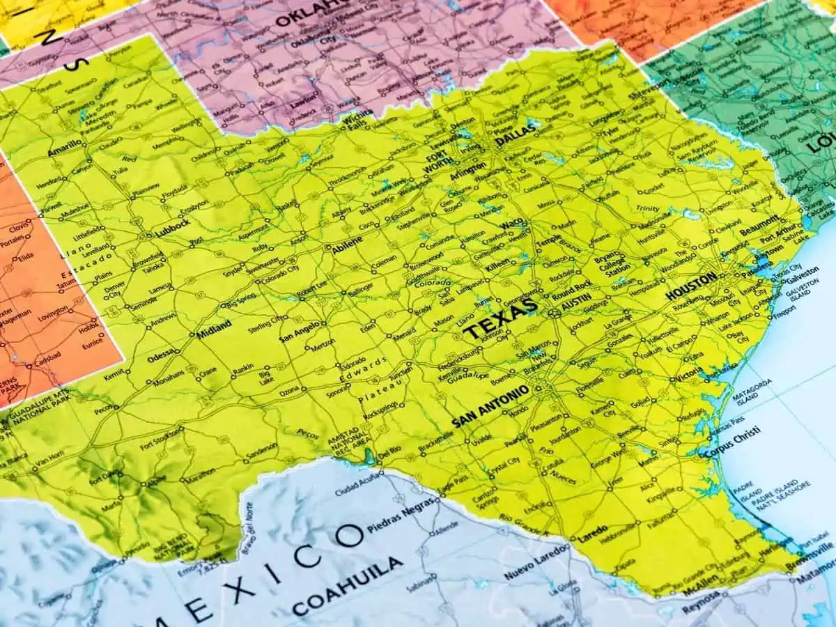 Texas map photo - Texas View