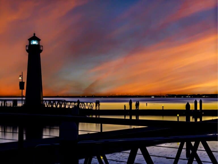 Lighthouse at Rockwall Harbor. - Texas View