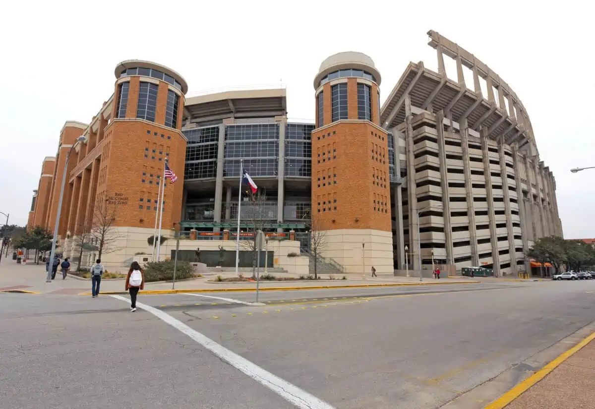 Entrance To The Darrell K Royal Texas Memorial Stadium At The University Of Texas Austin. Its Seating Capacity Of Over 100000 Makes It The Sixth Largest In The Usa. - Texas News, Places, Food, Recreation, And Life.