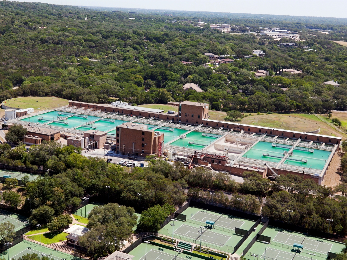 water treatment plant Austin - Texas View