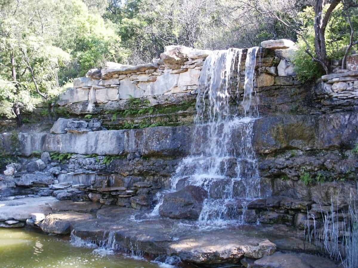 A Waterfall At Zilker Park In Austin Texas. - Texas News, Places, Food, Recreation, And Life.