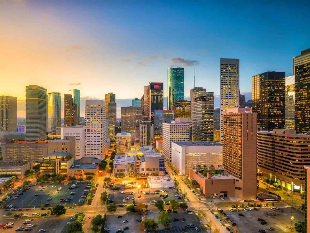 Downtown Houston skyline in Texas at twilight. - Texas News, Places, Food, Recreation, and Life.