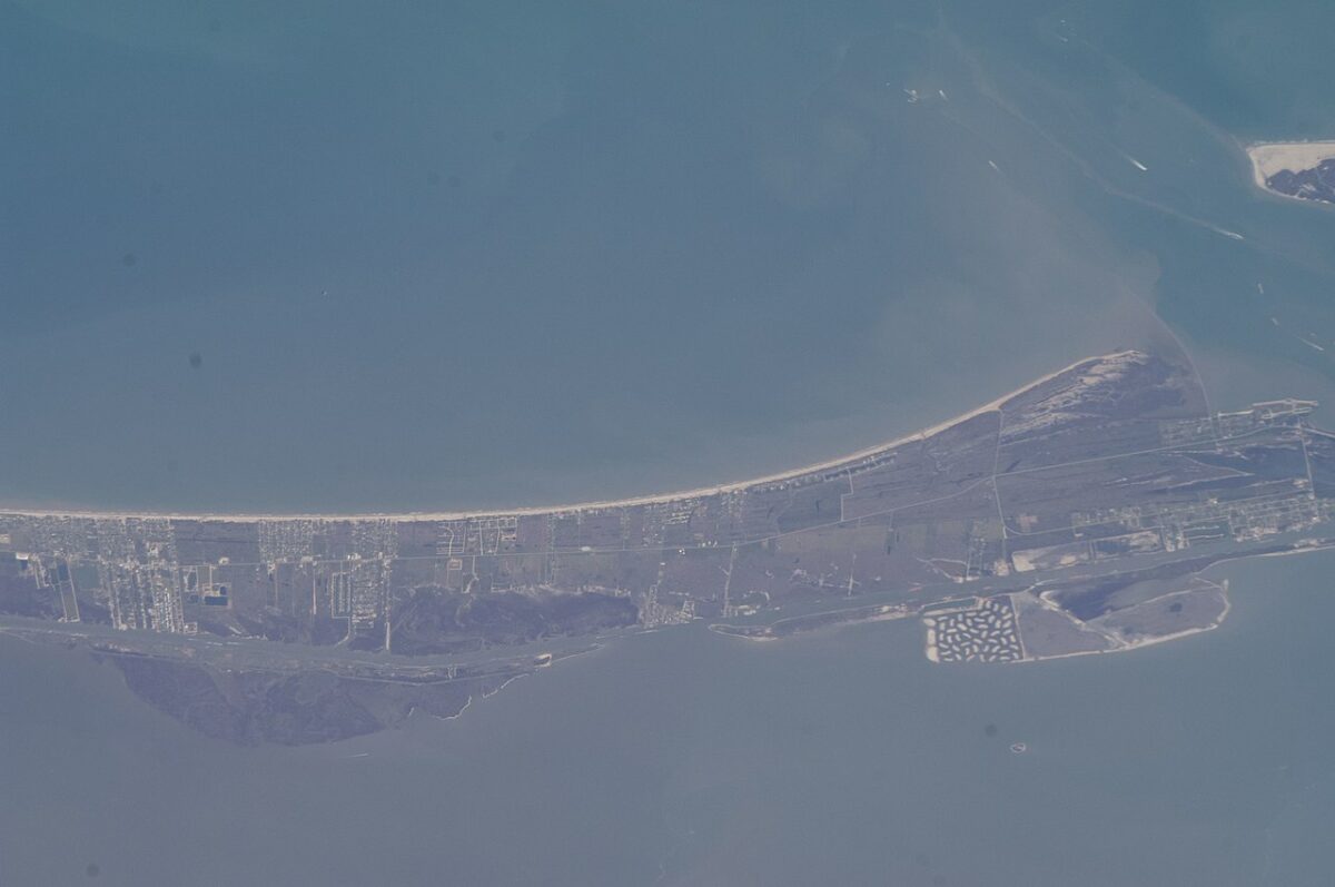 Bolivar Peninsula Crystal Beach Elmgrove Point. View of Texas taken during ISS Expedition 34. - Texas View