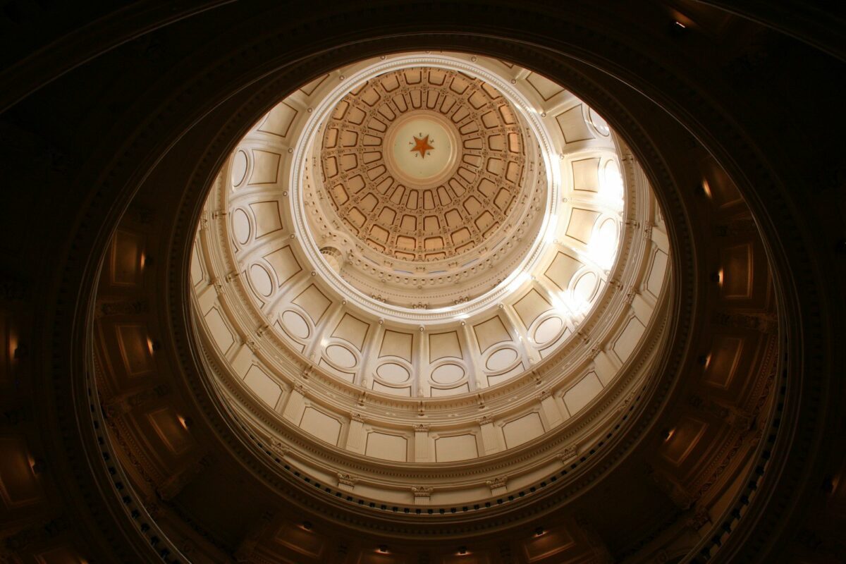 Ceiling Of A Nice Clean Shot Of The Texas State Capitol Building In Downtown Austin Texas. - Texas News, Places, Food, Recreation, And Life.