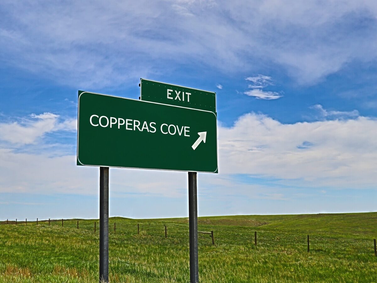 Copperas Cove Road Sign - Texas News, Places, Food, Recreation, And Life.