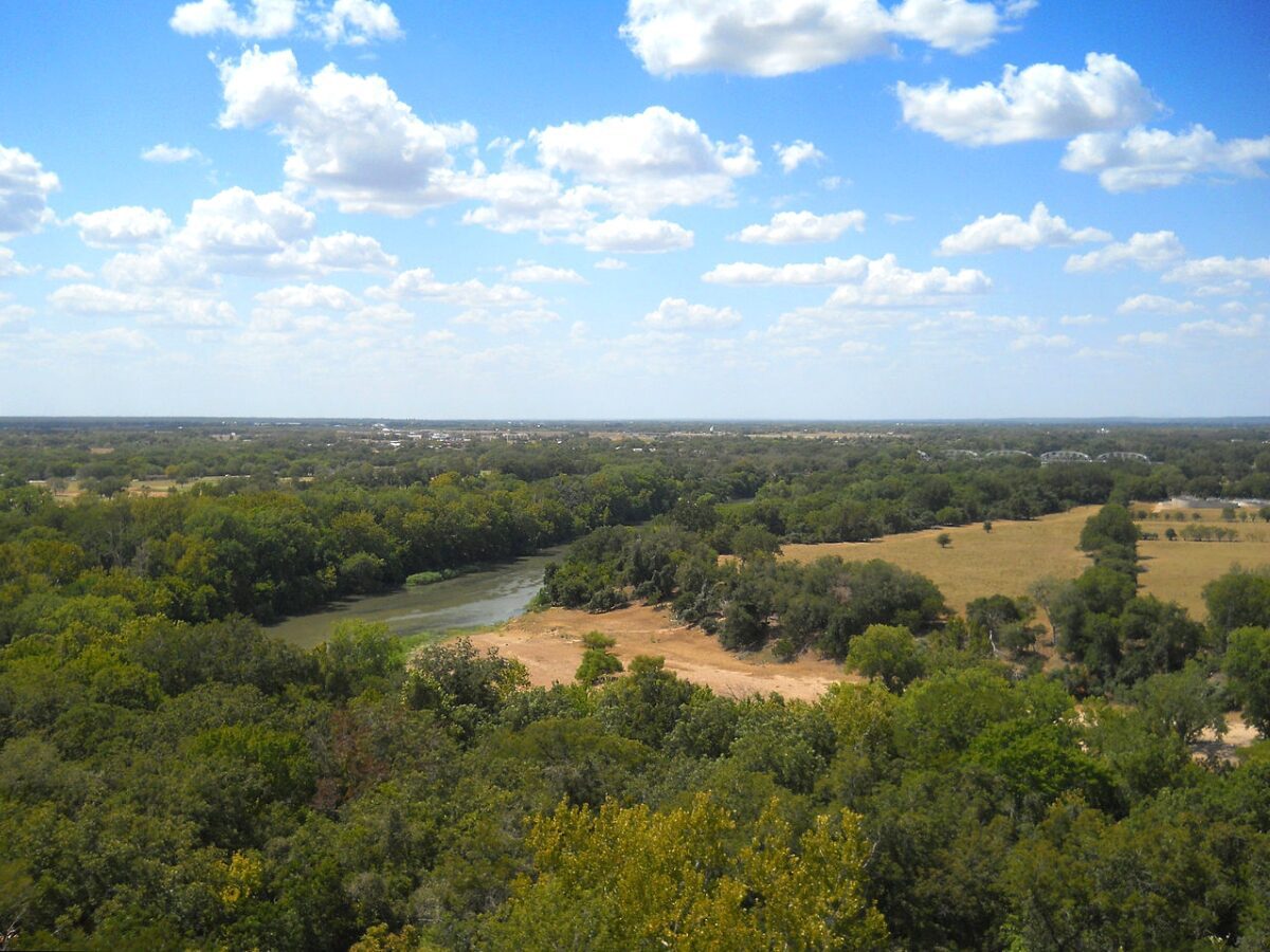 La Grange Texas area seen from Monument Hill. - Texas View
