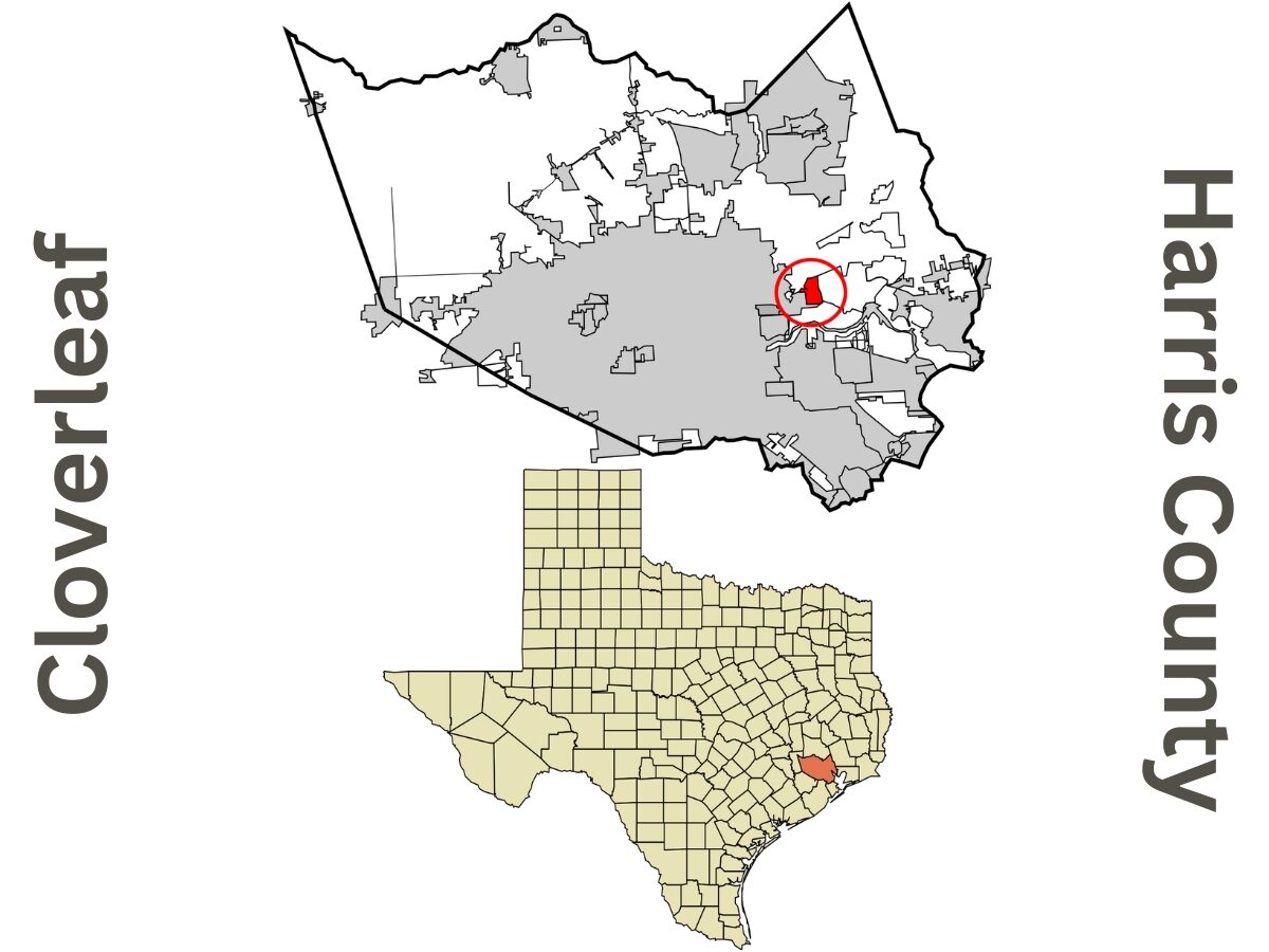 Map Of Cloverleaf Harris County Texas. - Texas News, Places, Food, Recreation, And Life.