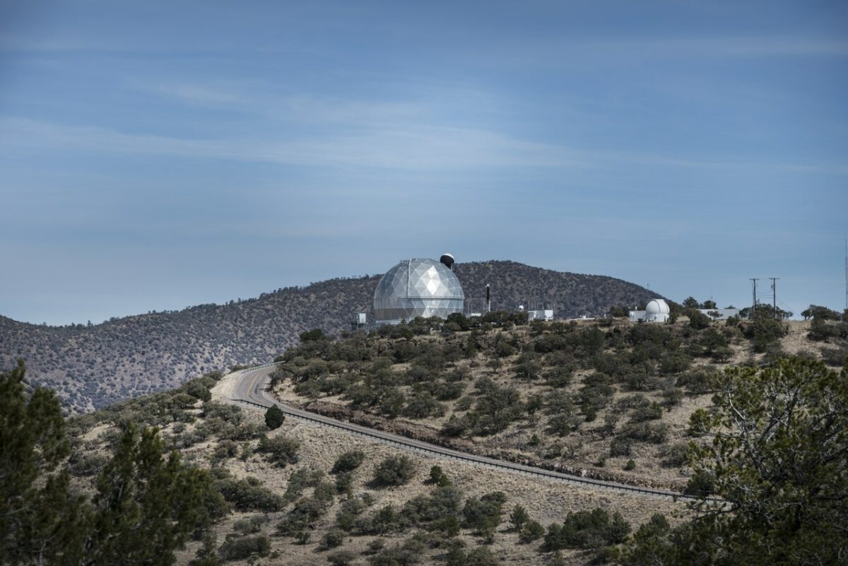 McDonald Observatory on Mount Locke above the city of Fort Davis - Texas View