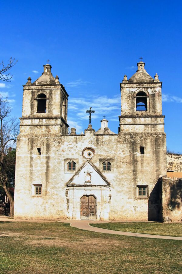 San Antonio Mission. On of the several historic missions of the San Antonio National Heritage Park in Texas - Texas News, Places, Food, Recreation, and Life.