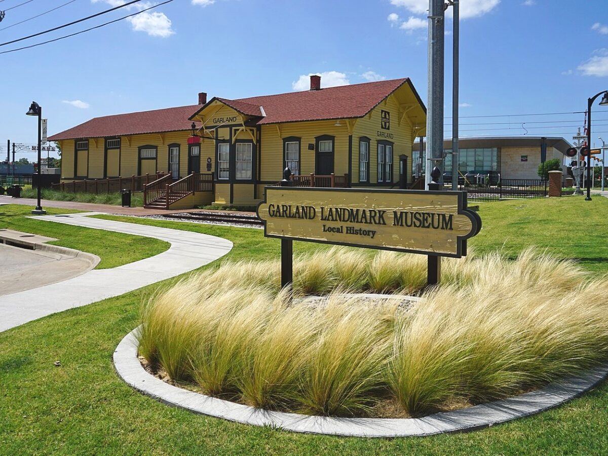 The Garland Landmark Museum a local history museum in a former Santa Fe depot in Garland Texas United States. - Texas News, Places, Food, Recreation, and Life.