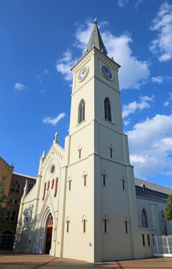 Tower of San Augustin Cathedral - Texas News, Places, Food, Recreation, and Life.