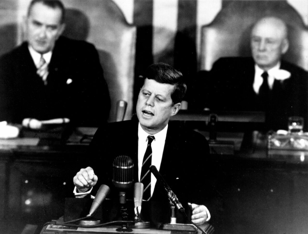 President John F. Kennedy in his historic message to a joint session of the Congress on May 25 1961 - Texas View