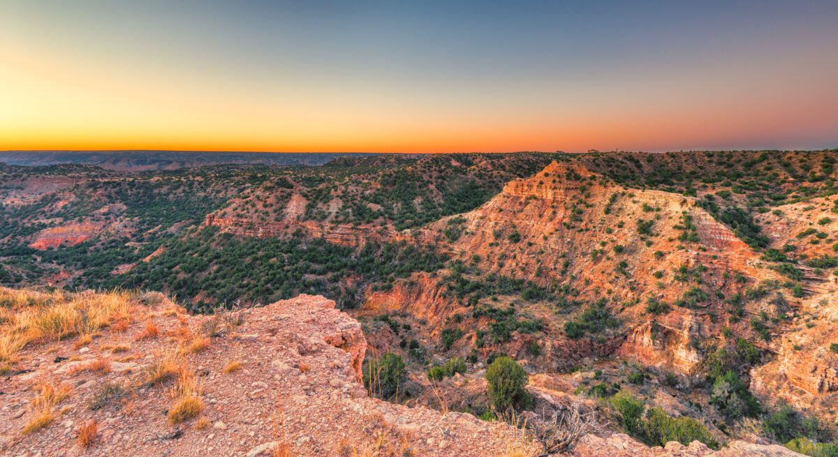 Sunrise at Palo Duro Canyon TX - Texas View