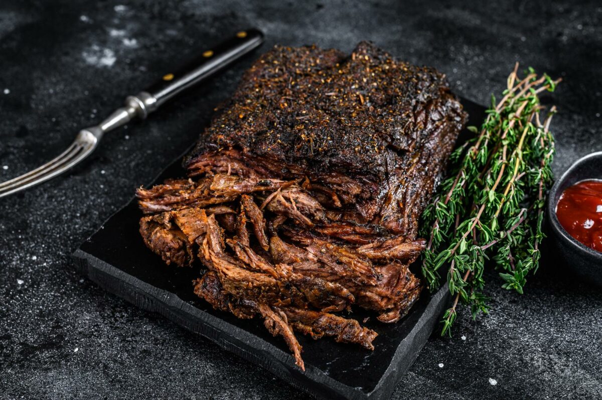 Texas Style BBQ Smoked Beef Brisket - Texas View