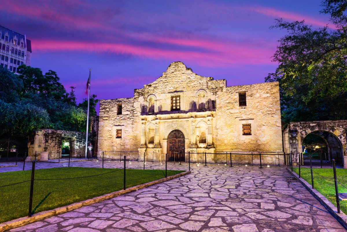 The Alamo at Dawn - Texas View