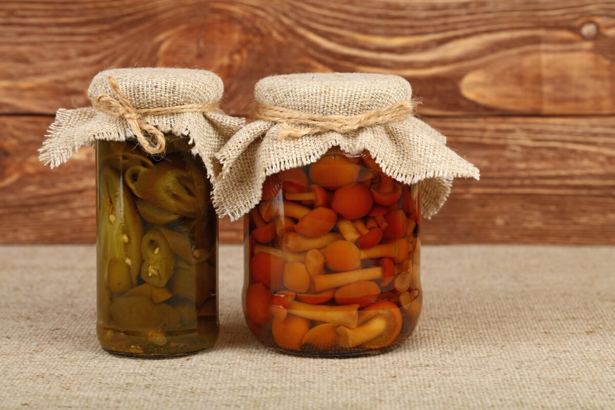 Jars of green jalapeno peppers and mushrooms - Texas News, Places, Food, Recreation, and Life.