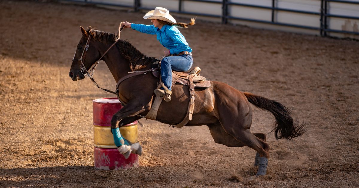Cowgirl barrel racing rodeo 1 - Texas View