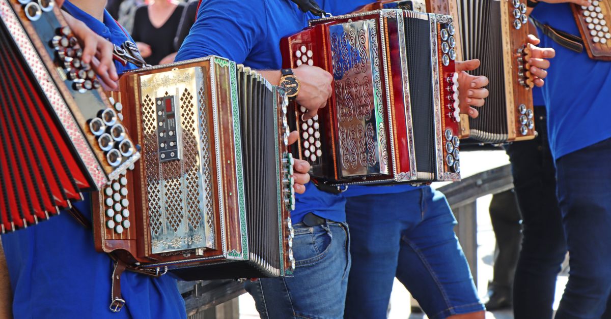 Group of Young Accordion Players - Texas View