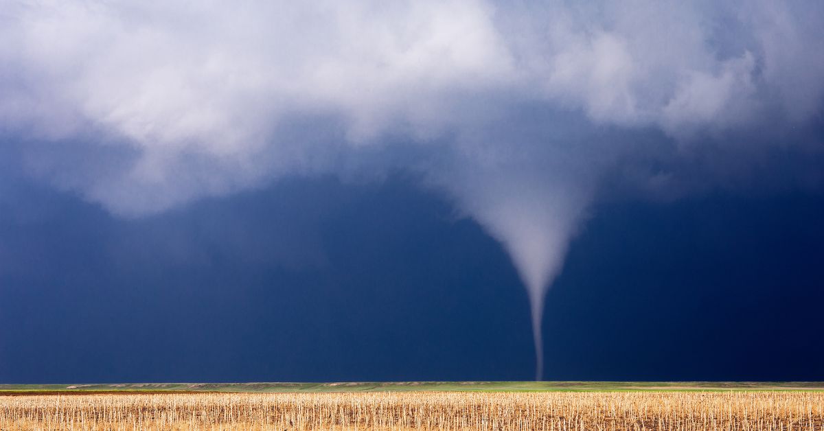 Tornado over a field - Texas View