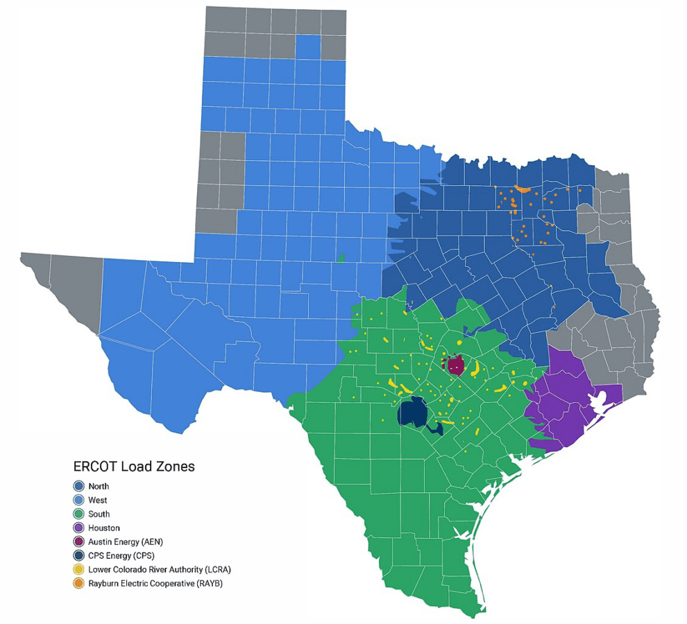 ERCOT-Maps Load-Zone