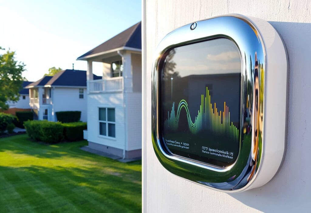 power gauge reader and a larger home 