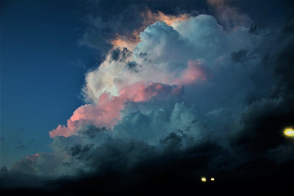 Breathtaking view of vibrant clouds during sunset, capturing nature's beauty in Texas.
